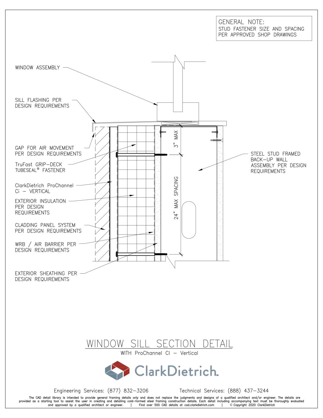 ProChannel Ci - Vertical - Sill Detail